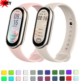 Correas deportivas para Xiaomi Mi Band 8-9 NFC, repuesto de pulsera de silicona Mi Band 9/8, resistente al agua, accesorios para Mi Band 9