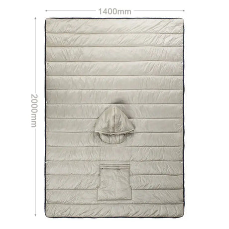 Outdoor Wearable Cloak Sleeping Bag Portable Warming Sleeping Bag Light-weight Cotton Sleeping Bag for Winter Camping Travel - Lootquake