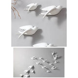 Estatuas de animales pequeños, esculturas modernas de pájaros adorables, adornos para el hogar, para la oficina, el escritorio y el estante.