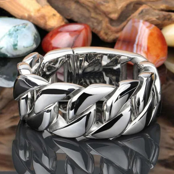 Mens Jewellery Hip Hop Punk Stainless Steel Rings for Men Luxury Cross Twist Chain Gold Jewelry for Women Gifts Anillo Hombre - Lootquake