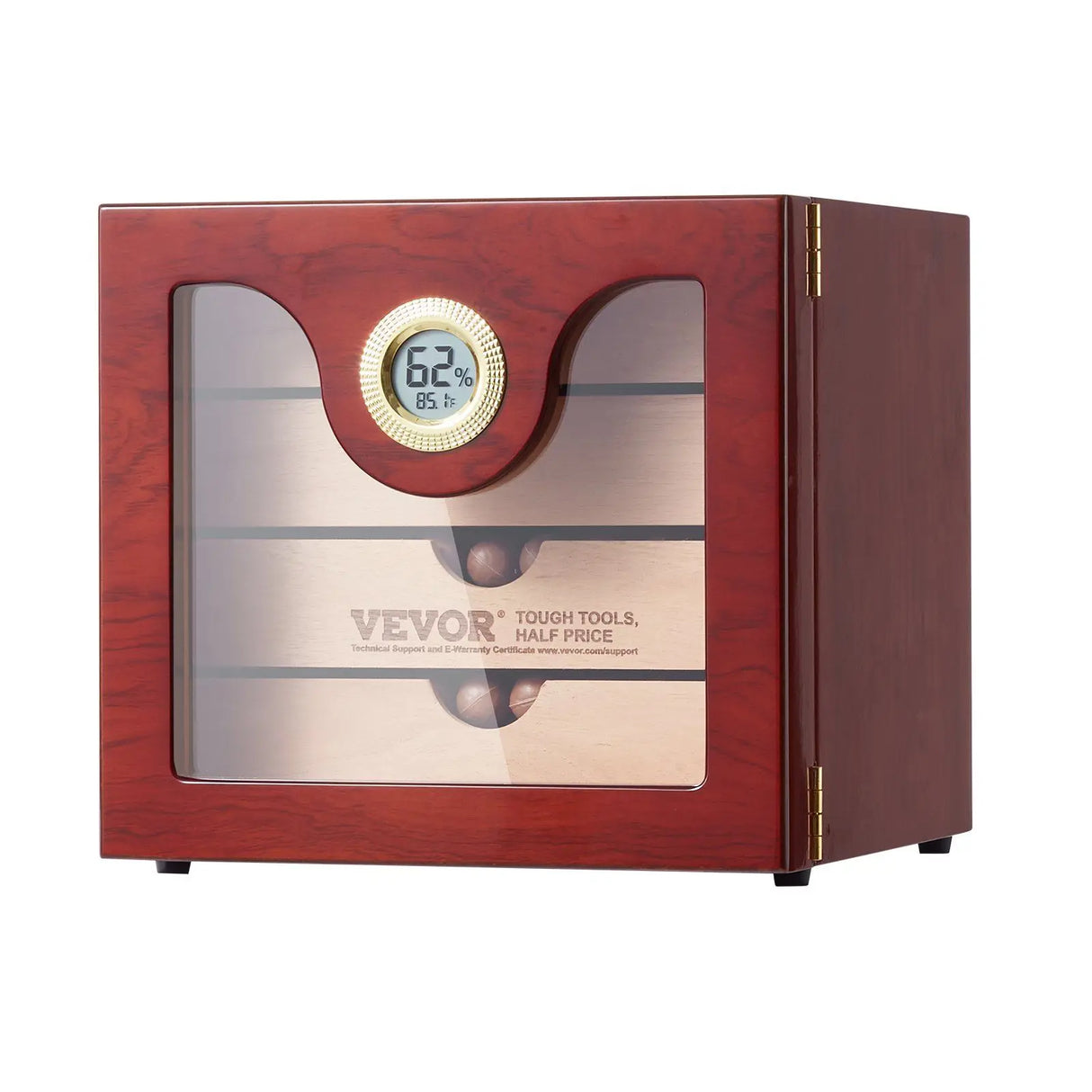 100 Cigar Humidor Cabinet Cedar Cigar Box Humidifier & Hygrometer & Shelve
