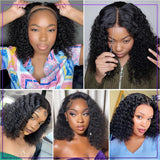 13x4 Deep Wave Bob Wig | Glueless Lace Front | Brazilian Remy Human Hair | Transparent Lace