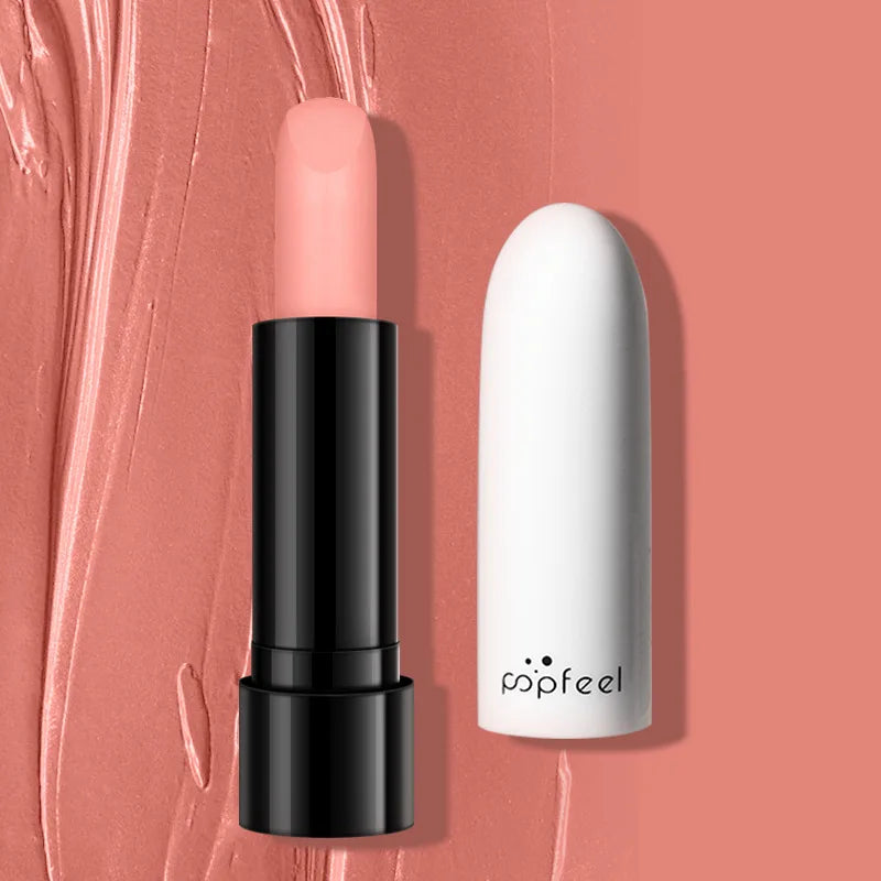 High Quality Popfeel Waterproof Lasting Matte Luxury Velvet Lipstick Make up Smudge-Free Pigmented Lipsticks Lip Gloss Cosmetics