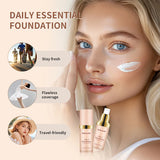 White Liquid Foundation Color Changing Foundation High Coverage SPF30 Sunscreen Concealer CC Cream Korean Makeup Base Cosmetic