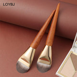LOYBJ Brocha de base superfina, brocha profesional para base, corrector, crema, brocha de maquillaje plana, base líquida, herramientas de maquillaje facial