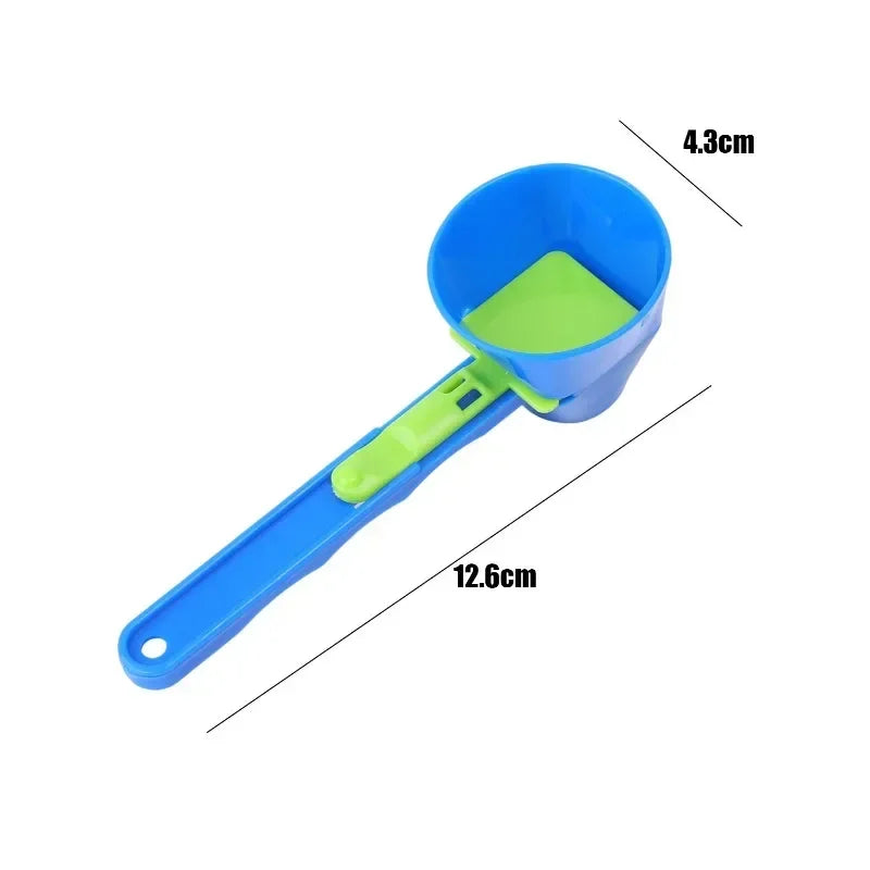 Embudo creativo con cuchara deslizante para preparar proteína en polvo, café, bebidas deportivas y aparatos portátiles de cocina para el hogar.