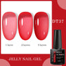 7ml Milky Jelly White Gel Nail Polish Natural Luster Long Lasting Nail Art All for Home DIY Manicure Soak Off UV LED Gel Vernis