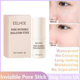 Prebase de maquillaje en barra Invisible Pore Stick Herramientas y accesorios de maquillaje femenino No se arruga Resistente al agua Duradero Sin separación Elf Makeup