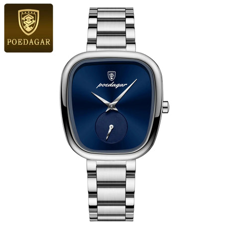 POEDAGAR Luxury Watch for Woman Waterproof Stainless Steel Quartz Ladies Watch High Quality Women's Watches Elegant Female Clock - Lootquake