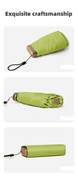 1Pc 55% Off Mini Sun Umbrella Pocket Rain Umbrella Vinyl Folding UV Ultraviolet Protection Sun Shade Pocket Parasol Capsule