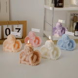 Vela perfumada con forma de ángel para decoración de habitación, estilo nórdico, que alivia la fatiga y crea un ambiente festivo para bodas y cumpleaños.