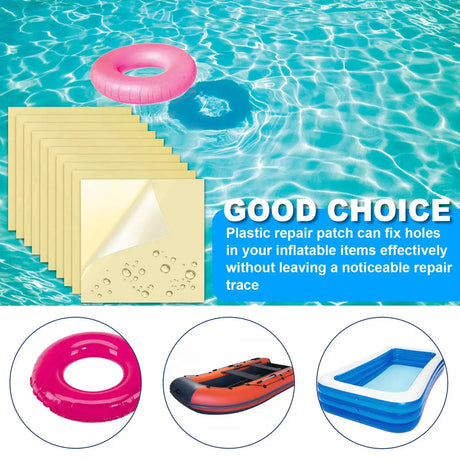 Iatable Pool Patch Repair Kit Air Mattress Patch Waterproof  PVC Repair Hole Patch Sticker Tape For Tent Yoga Ball Kayak - Lootquake