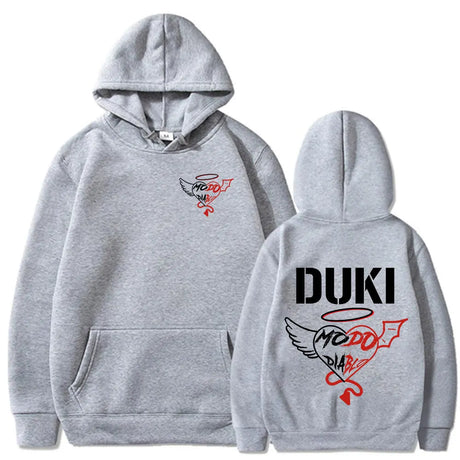 Rapper Duki Modo Dlablo Band Merch Hoodies Mens Women Clothing Fashion Hip Hop Oversized Sweatshirts Vintage Hip Hop Pullovers - Lootquake
