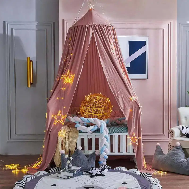 Kids Mosquito Net Baby Crib Curtain Hanging Tent Bed Decor Girl Princess Hanging Bed Canopy Living Corner Play Reading NookDecor - Lootquake