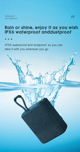 EBS-300 5W Mini Portable Bluetooth Speaker Fabric  Mesh TF Card Music Box IPX6 Waterproof For Phone  PC  Taplet  Palyer