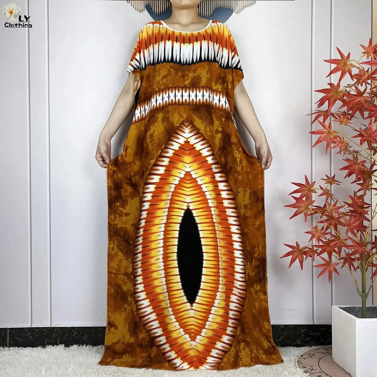 2024 Latest Muslim Sets Women Clothing Cotton Floral Loose Dashiki Long Dress African Abaya Dubai Traditional Islamic Clothing