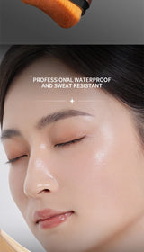 Base de maquillaje hidratante transparente y humectante con perspectiva natural, hidratante, brillante, fina y ligera. Base de maquillaje de doble cabezal rotada, más cómoda, función impermeable, fácil de maquillar, fácil de usar.