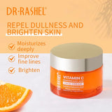 Crema facial con vitamina C, blanqueadora, hidratante, mejora las líneas finas y la piel opaca, suero de ácido hialurónico.