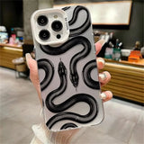 Snake Shockproof Soft Back Cover Coque Phone Case