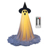 Spooky Ghost Decor Halloween Decorations Scary Standing Ghost Props with LED String Lights Outdoor Garden Yard Lawn Home Decor