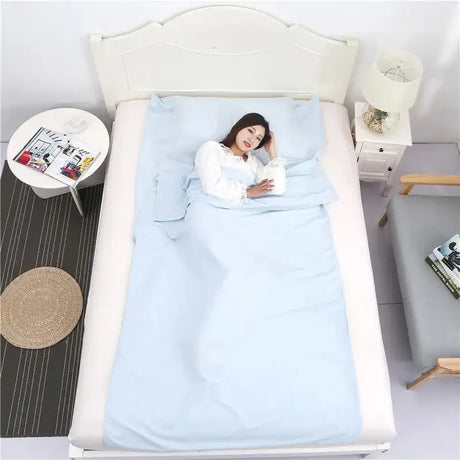 Breathable Portable Sleeping Bag Liner Sleeping Bag Tourism Mat Camping Outdoor Sleeping Bag Set Hotel Room Liner Anti-dirty - Lootquake