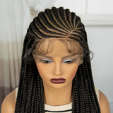 36" Knotless Cornrow Braids Wig | Full Lace | Baby Hair | Black Women