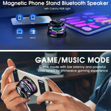 Enceinte Bluetooth portable G200, éclairage RGB, haut-parleur magnétique BT5.3, mini caisson de basses, autonomie de 7 heures, support pour téléphone