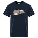 Need More Sleep Cartoons Bear Men Tshirt Street T-Shirts Hip Hop Unisex Tops Fashion Cotton Clothes Casual Breathable T Shirt - Lootquake