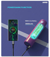 Enceintes Bluetooth 5.2 portables : caisson de basses sans fil pour l'extérieur, avec radio et batterie externe 2 000 mA.