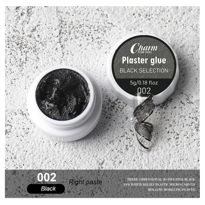6 Colors Gel Nail Art Plaster Effect 3D Sand Texture No Need Top Coat Gel Polish UV Nail Polish Lacquer Varnish