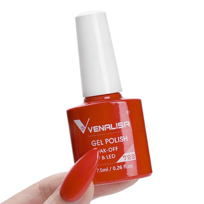Venalisa Nail Gel Polish 7.5ml #758 Funny Bunny Milky White VIP3 Collection Long Wear Diamond Top Coat Soak Off UV LED Gel Nail