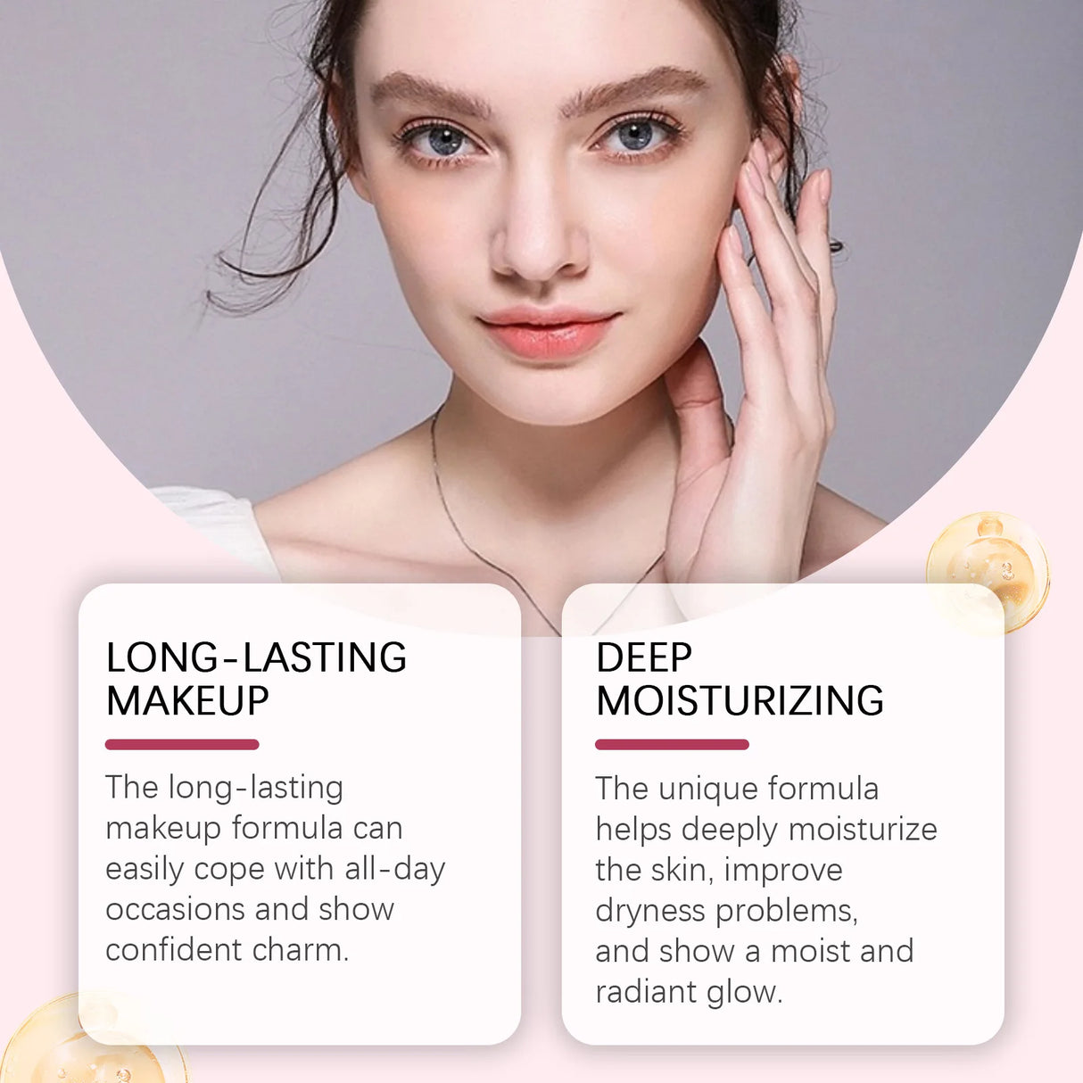 Base de maquillaje impecable EELHOE, resistente al agua, con brillo, control de grasa, cobertura total, maquillaje, cosméticos, iluminador, base facial, 20 g