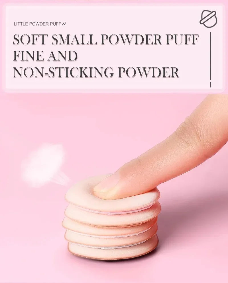 5/10 unidades de mini esponjas para base de maquillaje con cojín de aire, corrector facial, crema BB, aplicador cosmético, herramientas de maquillaje.