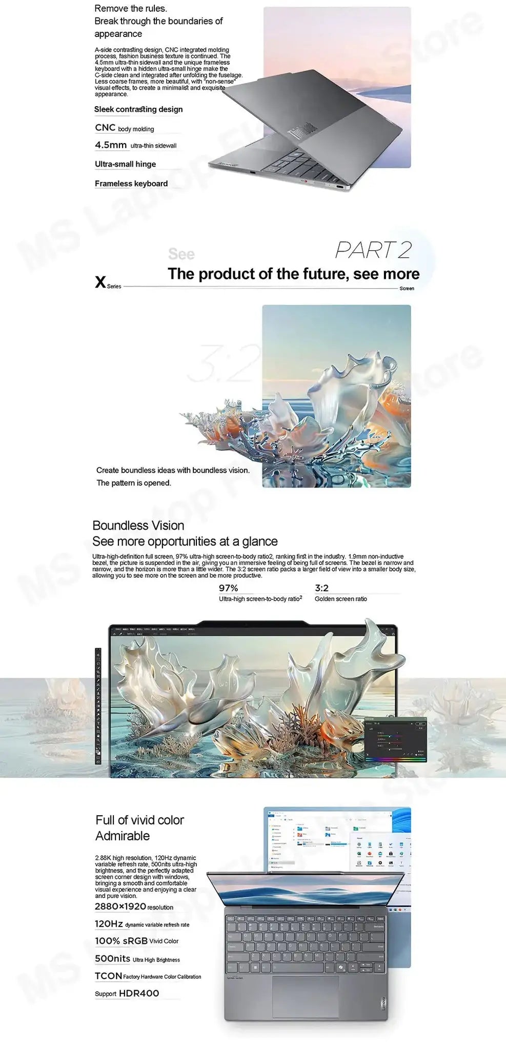 2024 Lenovo Thinkbook X Arc 13.5inch 2.8K 120Hz U5/U9 16/32+1T - Lootquake