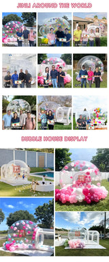 Inflatable bubble house PVC tent includes blower/protective carpet/PVC repair glue/air pump/colorful balloons/free shipping - Lootquake