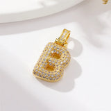BenS Gold color Hip Hop letter Pendant Initial charms for Jewelry making handmade necklaces zircon 26 letters charms wholesale - Lootquake