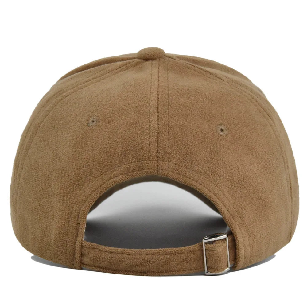 Solid Suede Retro Baseball Caps For Men Women Spring Autumn Street Snapback Hip Hop Hat Adjustable Faux Fur Sunscreen Visor Cap - Lootquake