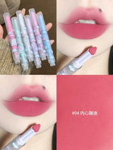 Flortte Wackky Lipstick Love Solid Labial Mucus Moisturizer Velvet Foggy Surface Long Lasting Lovely Girl