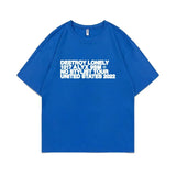Rapper Destroy Lonely Alyx Print Tshirt Mens Oversized Cotton Short Sleeve Tees Men Hip Hop Rap Style T-shirt Man Street T Shirt - Lootquake
