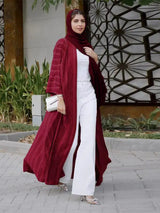 Ramadan Eid Mubarak Kaftan Robe Kimono Femme Musulmane Open Abaya Dubai Turkey Islam Muslim Long Dress For Women Pakistan Caftan - Lootquake