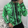 Summer Luxury Mens Button Down Shirts Royal Mens Shirts Casual Slim Fit Soft Smooth Fashion Large Size Luxury Party Shirts