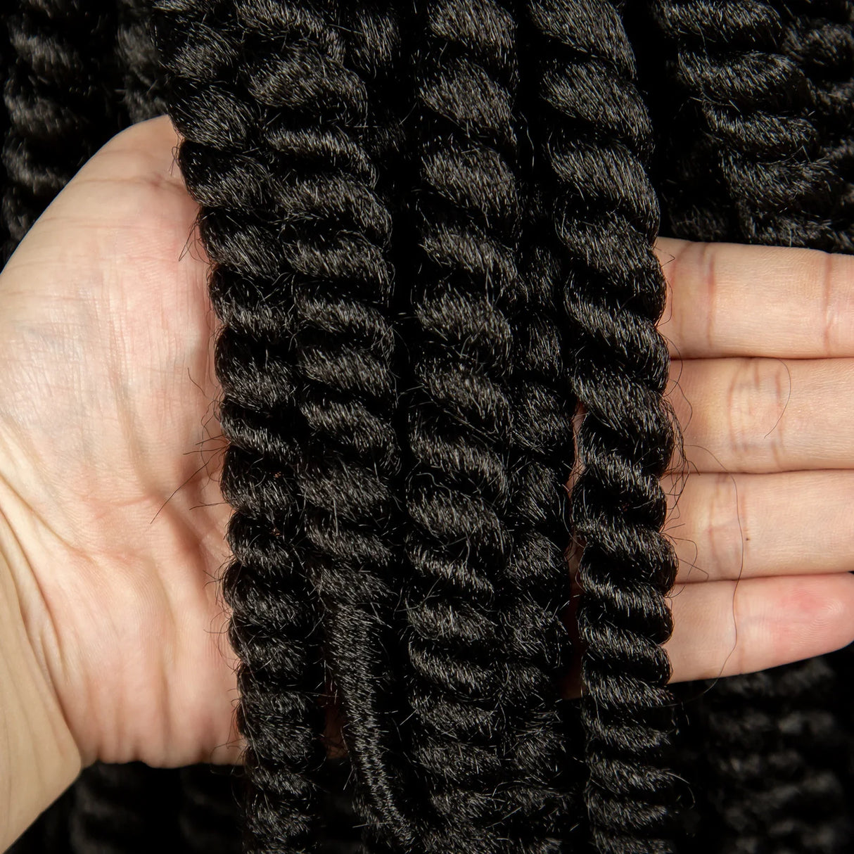 16" Twist Knotless Braids Wig | HD Full Lace | Baby Hair | Natural Look