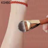 KSHBO Brocha de maquillaje superfina para base de maquillaje, corrector, crema, base líquida, base facial, brocha profesional para base, herramientas de maquillaje