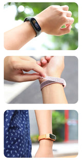 Correa de nailon para Xiaomi Mi Band 7-7 NFC, repuesto de pulsera deportiva para Mi Band 7, 6, 5, 3 y 4