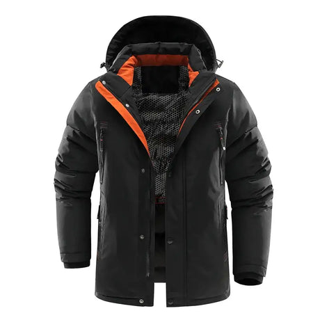 Winter Men Long Snow Hooded Parkas Man Mountain Ski Thermal Coats Men -30 Degree Thicken Windbreaker Down Padded Jacket Clothing - Lootquake