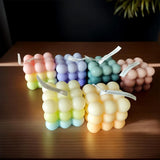 Bubble Candle Cube Fragrance Candles Handmade Scented Candle Soy Wax Candle Set for Home Decoration Wedding Party Birthday
