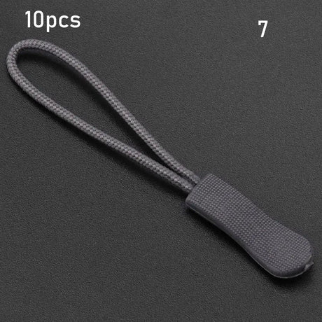 10Pcs Zipper Puller End Fit Rope Tag Fixer Zip Cord Tab Replacement Clip for Broken Buckle Travel Bag Suitcase Tent Backpack - Lootquake