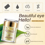Crema facial de colágeno de caracol, hidratante, blanqueadora, antiedad, reafirmante, antiarrugas y bolsas de los ojos, producto coreano para el cuidado de la piel, 60 g