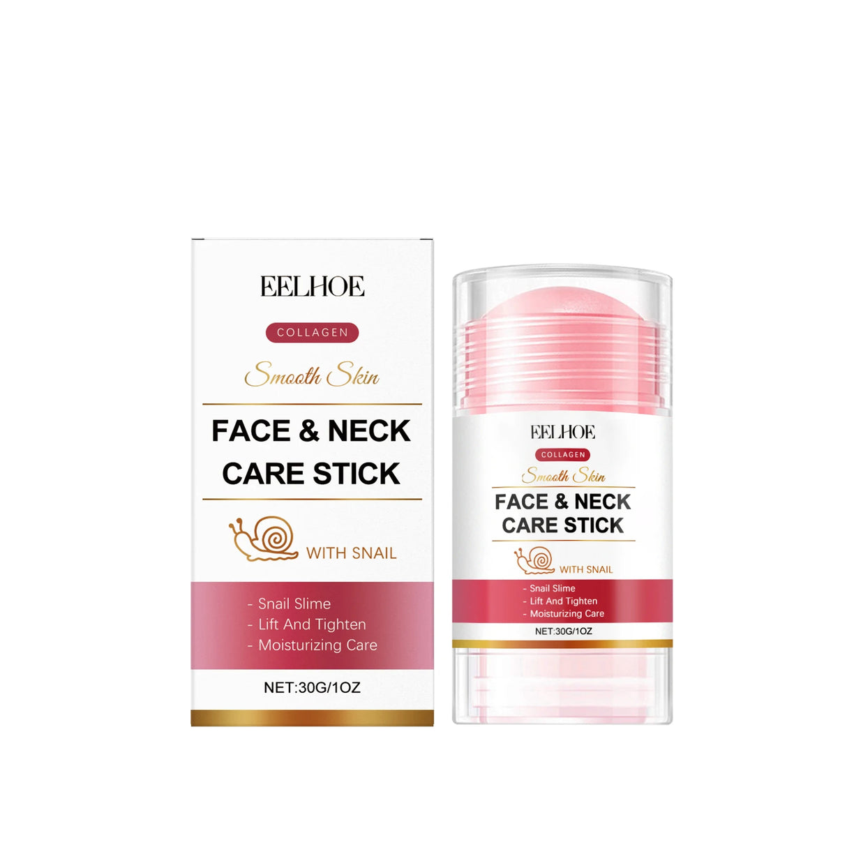 Collagen Cream Stick for Face Firming Reduce Neck Fine Lines Improve Sagging Skin Increase Elasticity Tightening Snail Neck Care