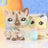 Mini 2pcs Lot Pet Shop Dogs and Cats Collectable With Accessories Best Gift For Kids Toy - Lootquake